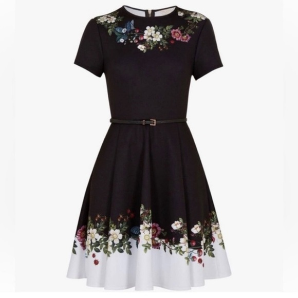 NWT Ted Baker London Chestnut Oracle Skater Dress - Picture 5 of 7